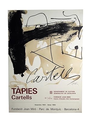 Poster Affiche Plakat - Tàpies Cartells - Fundació Miró 1984