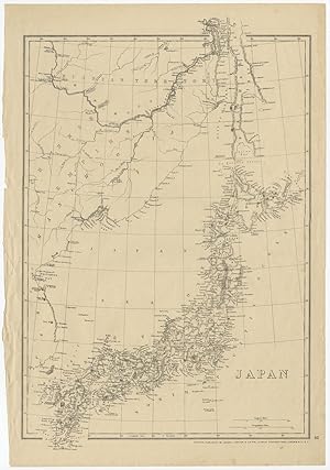Antique Map of Japan (c.1870)