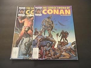2 Iss Savage Sword Of Conan #115-116 Copper Age Marvel Magazine