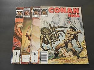 4 Iss Conan Saga #36-39 Copper Age Marvel Magazine
