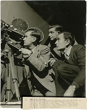 Oliver Twist (Original photograph of David Lean, Oswald Morris, and Guy Green on the set of the f...