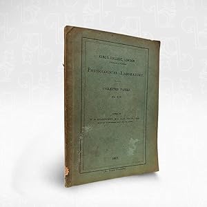 Physiological Laboratory  Collected Papers  No. XIV