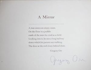 A Mirror (Signed Poetry Postcard)