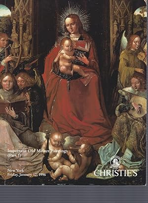 [AUCTION CATALOG] CHRISTIE'S: IMPORTANT OLD MASTER PAINTINGS (Part 1): Friday, 12 January, 1996, ...
