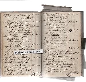Manuscript a/c's of Stephen Melland of Monyash, Bakewell, Derby 1834  1883