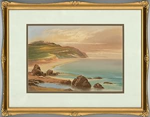 Roland Stead - Signed and Framed Mid 20th Century Watercolour, Beach View