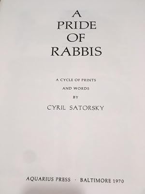 A Pride of Rabbis, A Cycle of Prints and Words