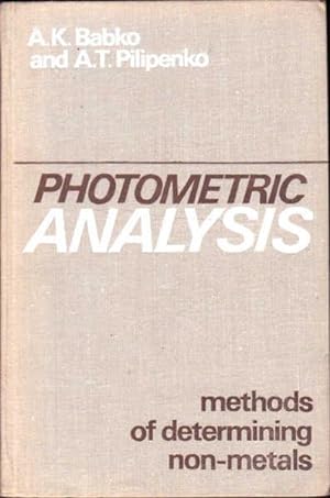 Photometric Analysis: Methods of Determining Non-Metals