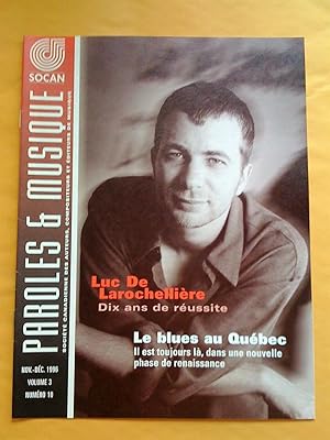 Paroles & Musique, vol. 3, no 10, nov.-déc. 1996