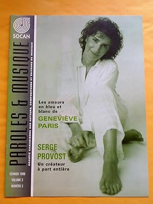 Paroles & Musique, vol. 3, no 2, février 1996