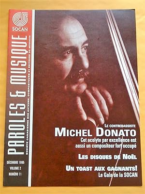 Paroles & Musique, vol. 2, no 11, décembre 1995