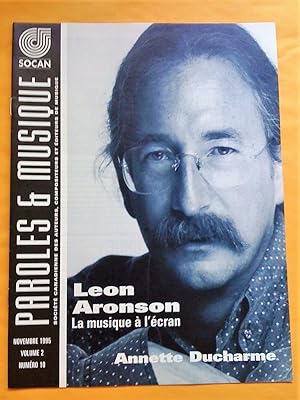 Paroles & Musique, vol. 2, no 10, novembre 1995