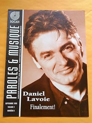 Paroles & Musique, vol. 2, no 8, septembre 1995