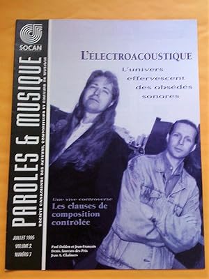 Paroles & Musique, vol. 2, no 7, juillet 1995