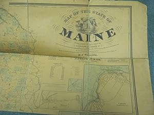 Map of the State of Maine From Actual Surveys Made By H. F. Walling & J. Chace Jr.