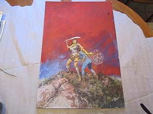 (Science Fiction Art) Untitled Original Painting Of A Heroic Female Warrior