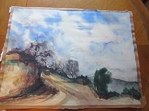 Original Watercolor Of A California Road