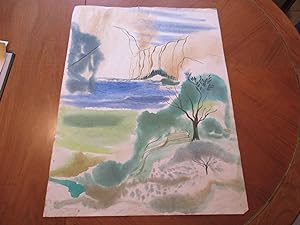 Original Watercolor Of A Mountain Lake