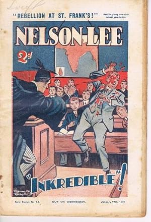 Nelson Lee, New Series No. 52 Jan 7 1931, No. 59 March 7, No.56 Feb 14, No. 57 Feb 21, No. 58 Feb 28