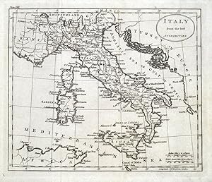 Antique Map ITALY, Original Guthrie 1793