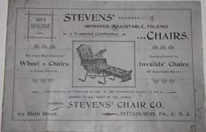[Trade Catalogue] Stevens' Chair Co., Pittsburgh, PA., U.S.A. 1897-8 Catalogue Stevens' Improved,...