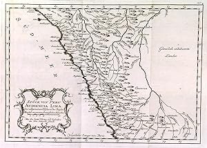 STÜCK VON PERU AUDIENCA LIMA. Map of central Peru after Danville, engraved by