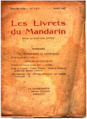 Les Livrets du Mandarin - Nouvelle série N° 7 et 8 - Des Ombres dans la cathédrale - Aspects de L...