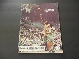 Seattle Supersonics Game Program vs Golden State Warriors Nov 7 1971