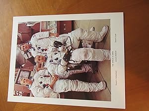 Original Nasa Color Photograph "The Apollo 9 Crew" Nasa Photo 69-Hc-264