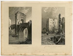 Antique Print- WALES-ENGLAND-MONMOUTHSHIRE-RAGLAND-Gastineau-Adlard-1831