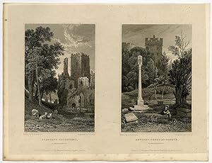Antique Print-WALES-ENGLAND-GLAMORGANSHIRE-LLANDAFE-Gastineau-Lacey-1831