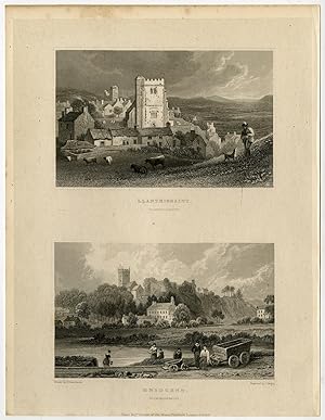 Antique Print-WALES-LLANTRISSAINT-BRIDGEND-GLANMORGANSHIRE-Gastineau-Tingle-1831