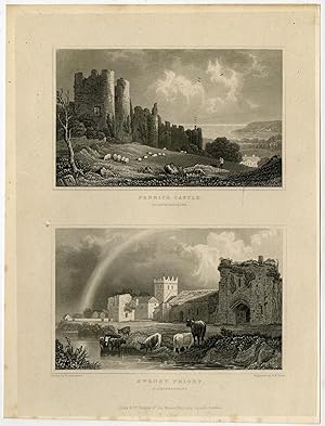Antique Print- WALES-ENGLAND-PENRICE-GLANMORGANSHIRE-Gastineau-Bond-1831