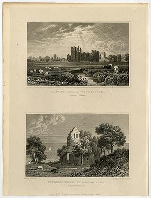 Antique Print-WALES-ENGLAND-MONMOUTHSHIRE-CALDICOT-Gastineau-Shepherd-1831