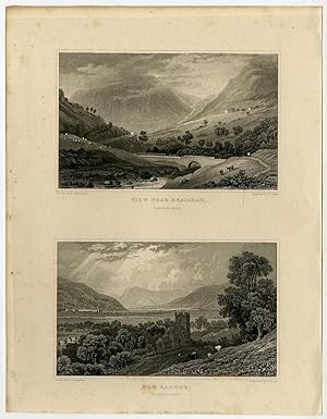 Antique Print-WALES-RADNORSHIRE-RHAIADAR-NEW RADOR-Gastineau-Hinchliffe-1831
