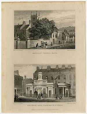 Antique Print-ENGLAND-BATH-MAUDLIN CHAPEL-Sheperd-Allen-1829