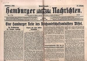 Hamburger Nachrichten. JG. 128, Nr. 176, Sonnabend, 5. April 1919, Abend-Ausgabe. (Hrsg. unter Re...