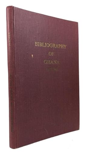 Bibliography of Ghana, 1957-1960