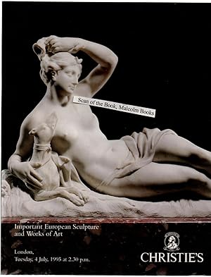 Christie's London 4 July 1995 Sale Catalogue Auction . Important European Sculpture and Works of ...