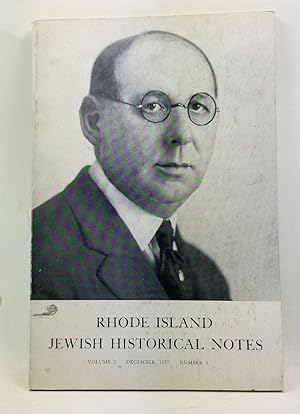 Rhode Island Jewish Historical Notes, Volume 2, Number 3 (December 1957)