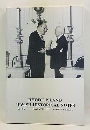 Rhode Island Jewish Historical Notes, Volume 10, Number 3, Part B (November 1989)