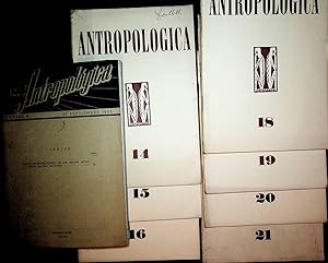ANTROPOLOGICA Nos. 8, 11, 14, 15, 16, 18, 19, 20, 21 Caracas, 1959-1967.