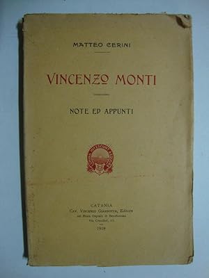 Vincenzo Monti (Note ed appunti)