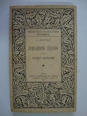 Bernardino Telesio (Con appendice bibliografica)