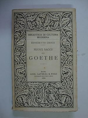 Nuovi saggi sul Goethe