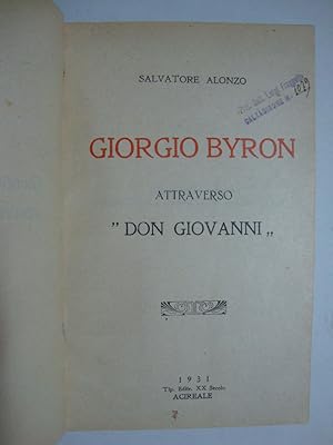 Giorgio Byron attraverso - Don Giovanni -
