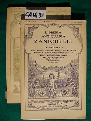 Libreria Antiquaria Zanichelli - Cataloghi (1926)