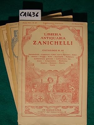 Libreria Antiquaria Zanichelli - Cataloghi (1931)