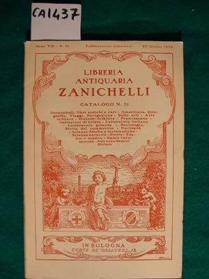 Libreria Antiquaria Zanichelli - Cataloghi (1932)
