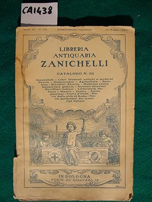 Libreria Antiquaria Zanichelli - Cataloghi (1933)